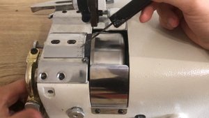 Брусовочная машина для спуска края кожи. Регулировка и доработка/ Lumbering machine.