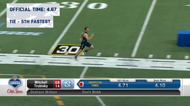 Slowest & Fastest: Top 10 Starting QB's 40-Yard Dash Times! смотреть онлайн