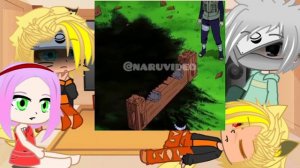 реакция команды номер 7 Наруто и злого Наруто на меме гача клуб