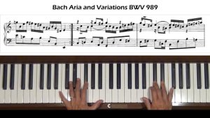 Bach Aria variata alla maniera italiana BWV 989  Var. IV  Piano Tutorial