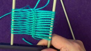 Вязание на вилке  Вяжем ленту