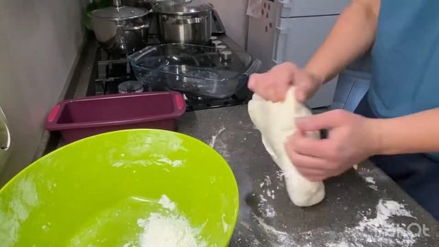Хлеб с хрустящей корочкой?БАБУШКИН РЕЦЕПТ?хлеб вегетарианский  #домашнийхлеб #готовимдома