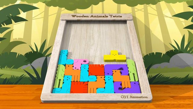 Wooden Animals Tetris