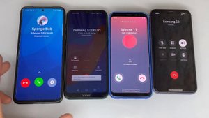 Incoming Call Hold / Outgoing Calls / Honor Redmi 8A vs Samsung S20 PLUS / Galaxy S9 vs IPhone 11 /