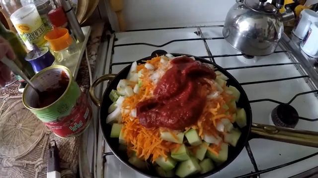Кабачковая икра с майонезом как из магазина.