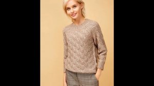 Женские Молодежные Вязаные Свитера Спицами - 2019 / Women's Youth Knit Sweater Knitting