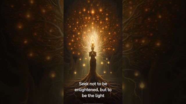 Seek not to be enlightened, but to be the light