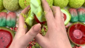 Clay cracking 🍉 Crushing soap boxes with slime and glitter 🍉 Cutting soap 🍉 Satisfying video ASMR 🍉