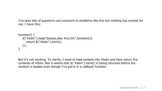 jQuery : JQuery .load() callback function