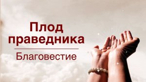 Благовестие | Плод праведника