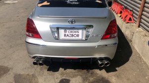Звук выхлопа, Toyota Crown Majesta UZS186