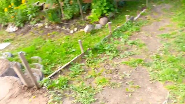 Окончание строительства парковки на даче)