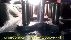 Замена прокладки ГБЦ на моторе detroit diesel 14l series 60