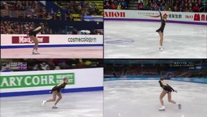 Carolina Kostner - Bolero 2013 and 2014 (split screen)