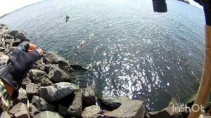 Ловля леща на дамбе СП-б, Рыбалка на Финском заливе.