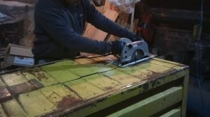 Резка стали диском CMT