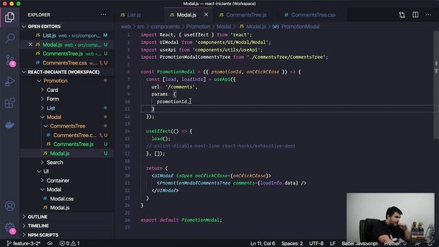 #12 - ReactJS para Iniciantes - Tutorial de como salvar e listar comentários em um modal смотреть онлайн