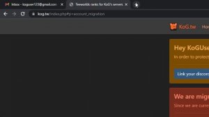 KoG Registration & Migration Tutorial