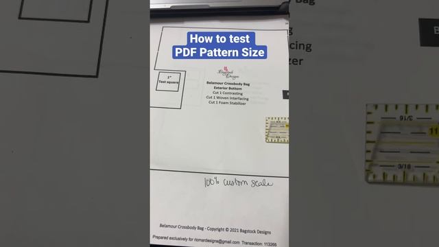 Best Printer Settings To Printing PDF Bag or Sewing Patterns