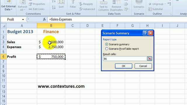 Create an Excel Scenario Summary смотреть онлайн