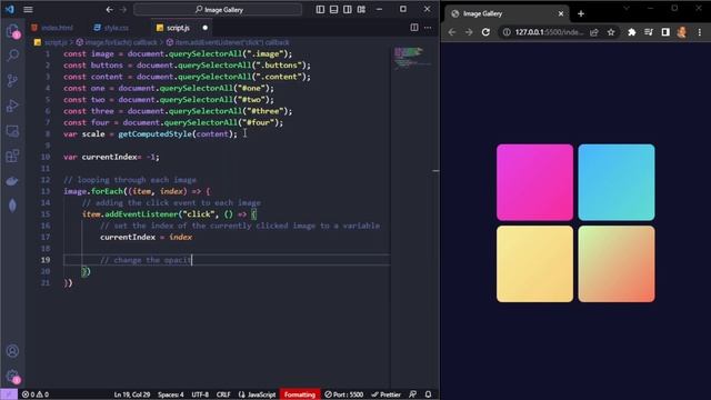 Coolest Image Gallery Ever | Html, Css & Js