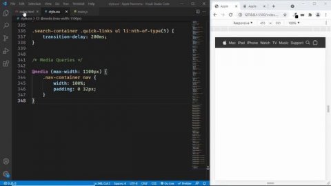 Responsive Apple Website Nav Menu Animation | HTML, CSS & JS Tutorial
