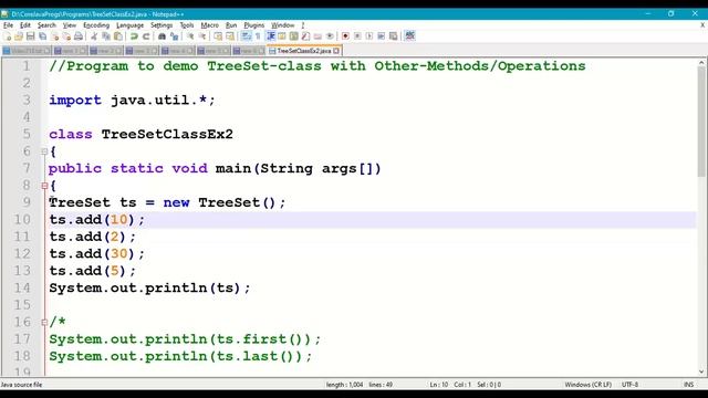 218. TreeSet class with Other Methods Operations || Java Collection Framework || Collection || Set смотреть онлайн