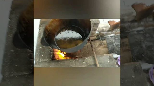 готовим мясо в масле на костре.интересный рецепт смотреть онлайн