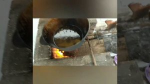 готовим мясо в масле на костре.интересный рецепт