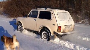 Нива гребёт по снегу ?