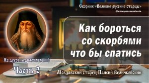 Из духовных наставлений преподобного Паисия Величковского. Часть 2