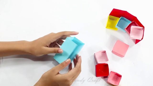 DIY Seçret Stepper Box  Origami Paper Crafts Gifts Idea