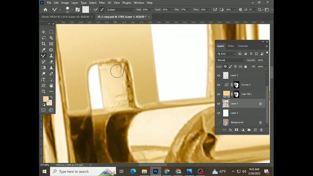 Jewelry metal retouching and color change | Part-10 | Photoshop research. смотреть онлайн