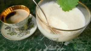 Теплое мороженое из кефира