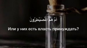 Махди аш-Шишани. 52 ат-Тур (Гора), аяты 35-39