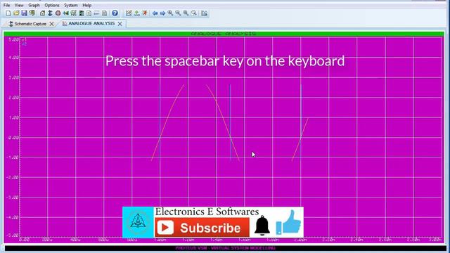Proteus tutorial, Sine and pulse generator, with analog graph