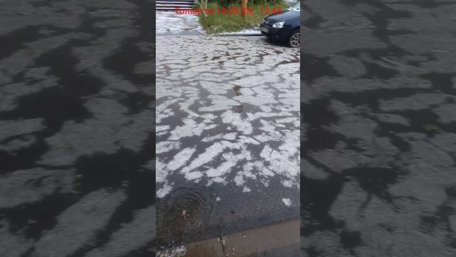 Сильный град в Тольятти