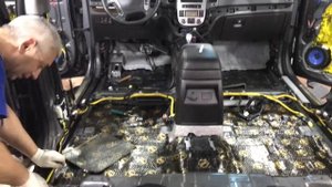 Hyundai Santa Fe (Хендай Санта Фе) шумоизоляция материалами Стандартпласт и Комфортмат