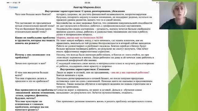 пример разбора карты аватара