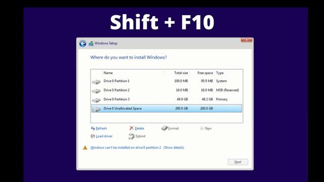 Windows Cannot Be Installed On Drive 0 Partition 1 2 3 4 - Windows Can't Be Installed On This Drive смотреть онлайн