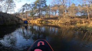 Впервые пробую SUP BOARD/осенний сплав по реке Болва на сап борде.