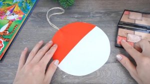 Новогодняя поделка с детьми из бумаги/аппликация дед мороз