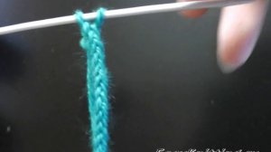 Как связать шнурок спицами