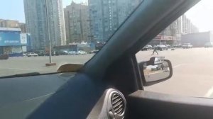 Работа со сцеплением на заднем ходу, второе упражнение.