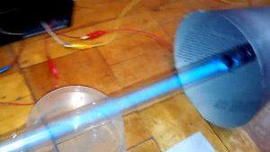 Образование стоячей волны из продольной электрической