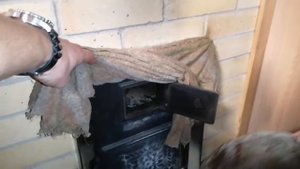 Чистка печки петардами