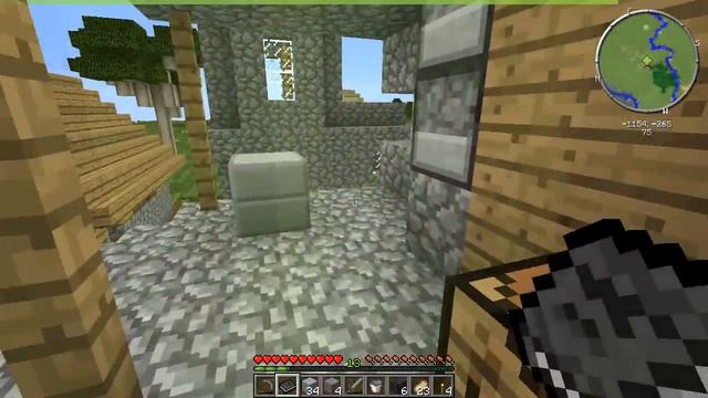 Lets Play Майнкрафт 1.6.4 S1E2 Грабим деревню. смотреть онлайн