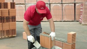 Кладка керамического блока Forati