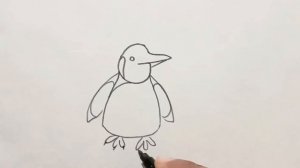 Bolalar uchun pingvin chizish | Нарисовать пингвина для детей | Draw a penguin for kids