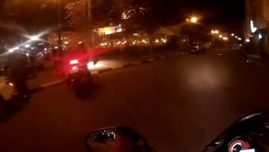 Покатушки на мото по ночному городу!